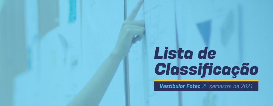 Divulgação da Lista de Classificação do Vestibular